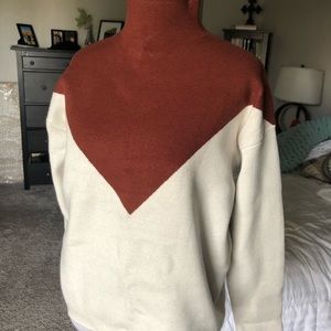 Cynthia Rowley two tone sweater